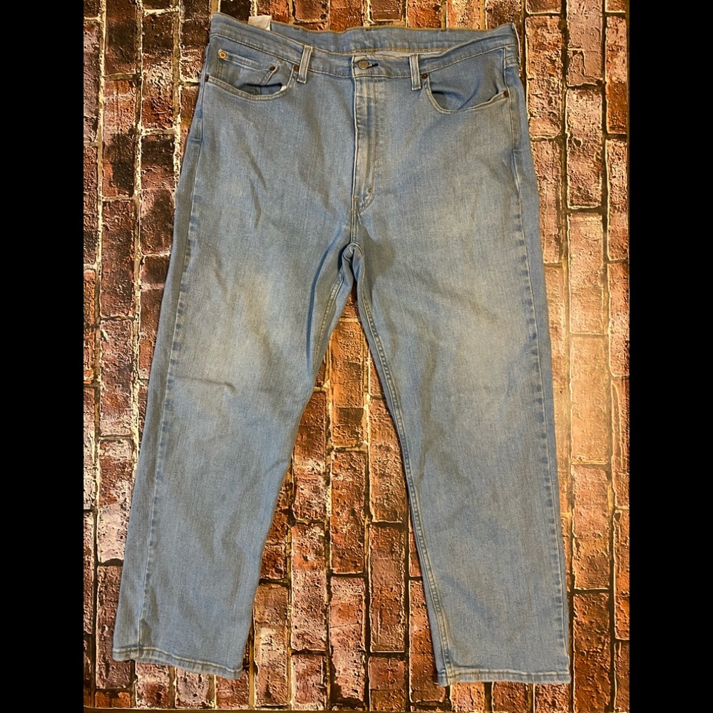 Men’s Levi’s 550 Stretchy Jeans SZ 40/30 Light Blue Wash